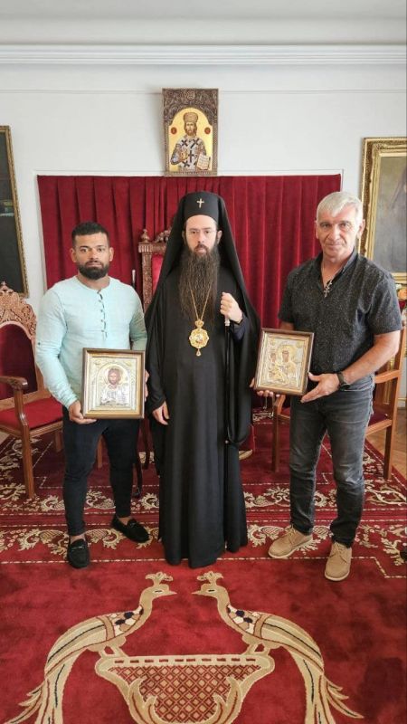Сливенският митрополит Арсений благослови олимпийския медалист Божидар Андреев